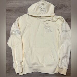 Rare Men’s Pro Standard Colorado Rockies MLB White Triple Cream Sweatshirt